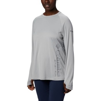 Columbia PFG Buoy Knit Long Sleeve, Sudaderas Grises Para Mujer | 184657-AQU